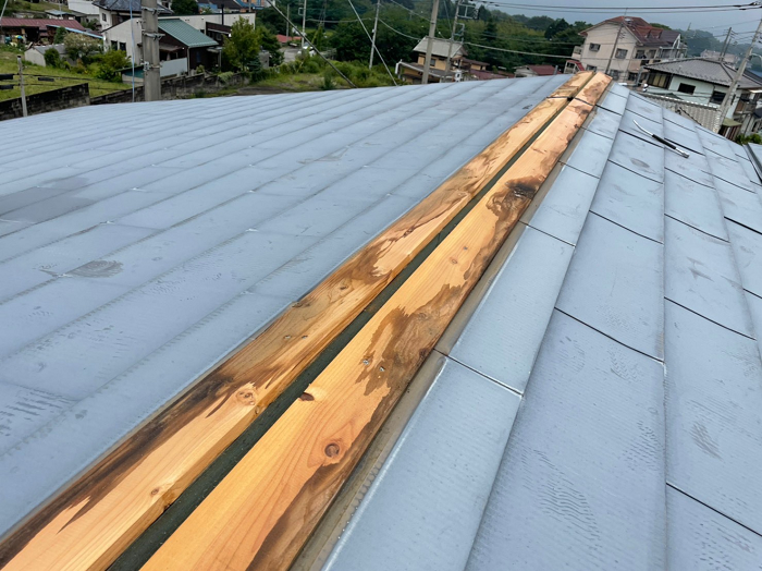 貫板のみ交換工事　施工前写真